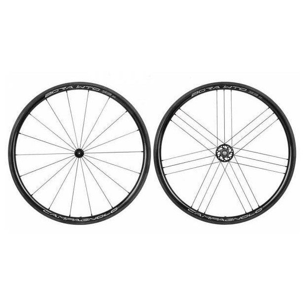 Campagnolo Bora WTO 33 Pads Wheelset 2-Way Fit Cassette Body Shimano/SRAM Bright