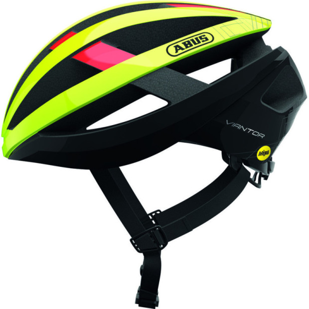 Abus Viantor MIPS Road Helmet Neon Yellow Shiny