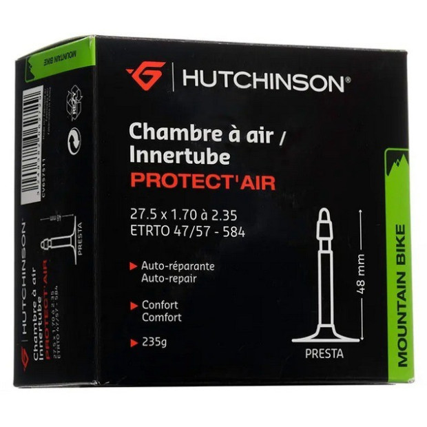 Hutchinson Protect Air Innertube 27.5X1.70/2.35 - Presta 48mm