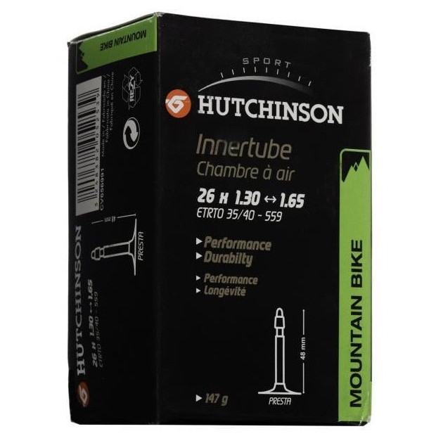 Hutchinson Standard Innertube 26x1.30/1.65  - Presta 48mm