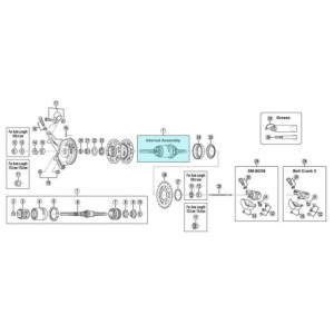 Shimano Nexus 3 SG-3R40 Internal Assembly 170.3mm