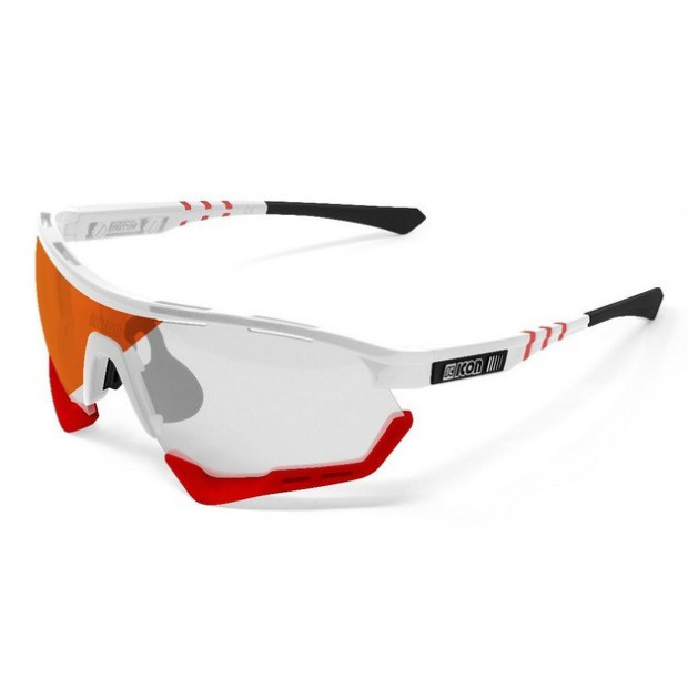 Scicon Aerotech XL SCN-XT Glasses White/Red Photochromic Red Lenses