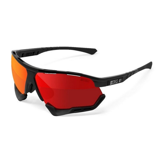 Scicon Aerocomfort Glasses Black SCN-PP Red Multi-Reflective Lens