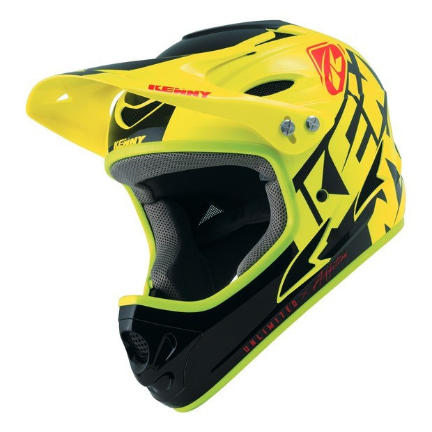 Kenny Downhill Graphic Full-Face Helmet Neon Yellow