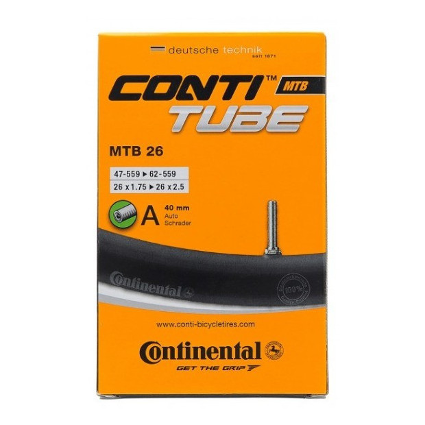 Continental MTB Inner Tube 1.75/2.5x26" Schrader Valve 40mm