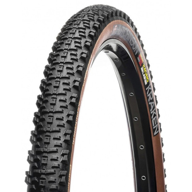 Hutchinson Kraken Racing Lab MTB Tyre Hardskin Tubeless Ready 29x2.3" (55-622) - Black/Brown