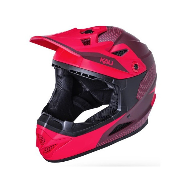 Kali Zoka Youth Full Face Helmet Red/Burgundy