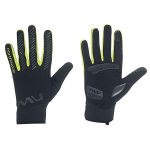 Northwave Active Gel Mid-Season Gloves Black/Yellow