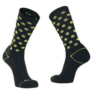 Northwave Core Winter Socks Black/Fluo Yellow
