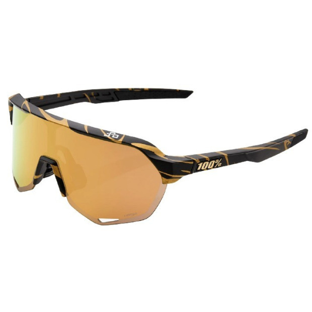 100% S2 Peter Sagan Glasses Blanc and Gold / HiPER Gold Mirror