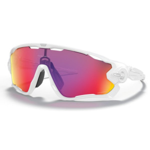 Oakley Jawbreaker White Polished Sunglasses - Prizm Road
