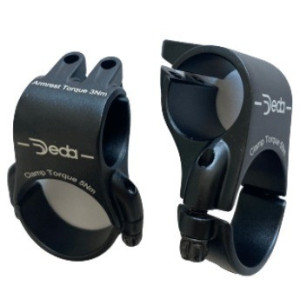 Fastening Clamps for Deda Elementi Parabolica and FastBlack Extensions - 35 mm (x2)