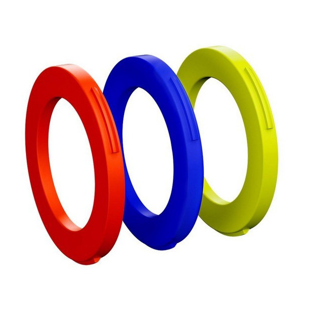 Magura 2-Piston Caliper Ring Kit - Red/Blue/Neon Yellow - x6