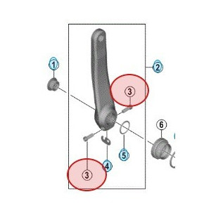 Shimano FC-M8100 Left Crank Screw M6x21