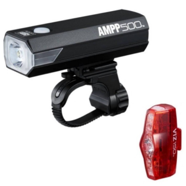 Cateye AMPP 500/VIZ 150 Front/Rear Light Kit