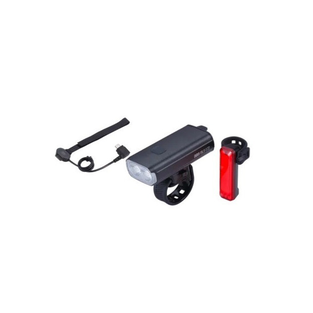 BBB StrikeDuo 1600/Signal Front/Rear Light Kit + Handlebar Remote