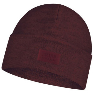 Buff Merino Fleece Beanie - Brown