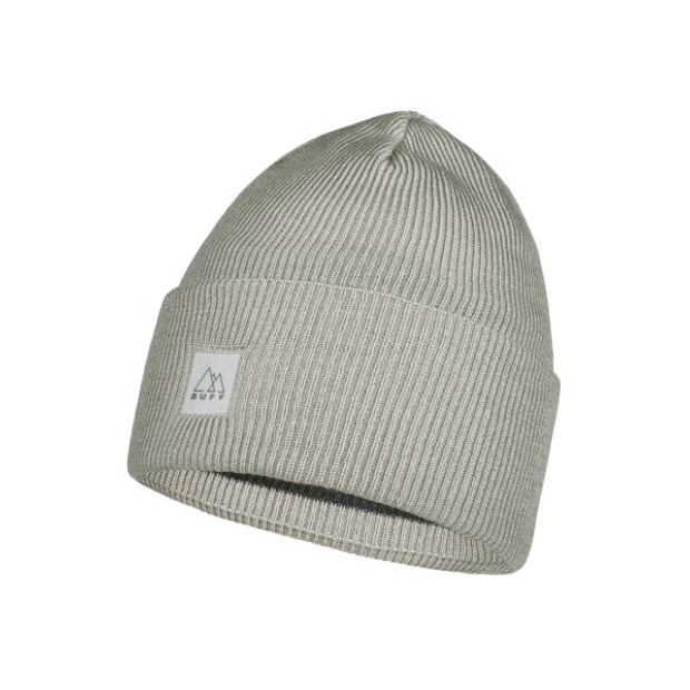 Buff Crossknit Sold Hat - Light Grey