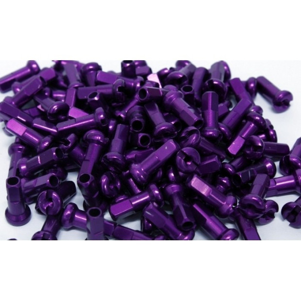 DT Swiss Aluminium 2/12 mm Nippels - Purple [x5]