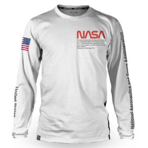Loose Riders Nasa Flight Crew Long Sleeves Jersey White