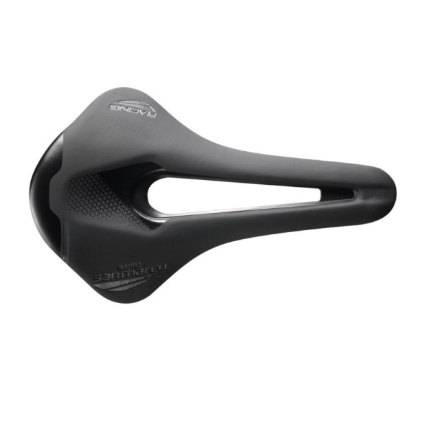 Selle San Marco Shortfit 2.0 Open-Fit Racing Saddle Stealth Xsilite Rails 250x144mm