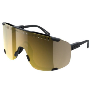 POC Davour Sunglasses Black/Mirror Lenses Violet/Gold