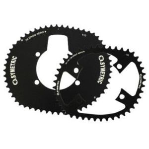 O'Symetric Ergo Aero Chainring Kit 4 Arms 110mm Black