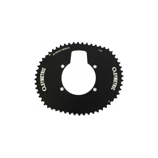 O'Symetric Ergo Outer Chainring 4 Arms 110mm Black