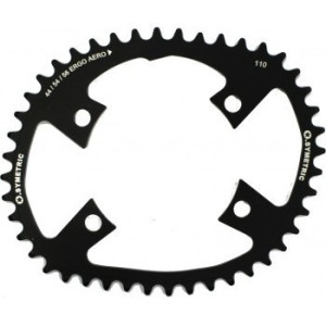 O'Symetric Ergo Aero Inner Chainring 4 Arms 110mm Black