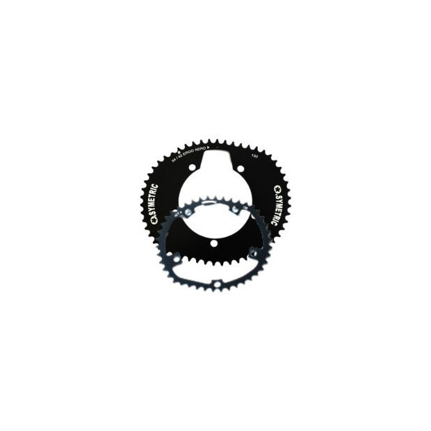 O'Symetric Ergo Aero Chainring Kit 5 Arms 130mm Black