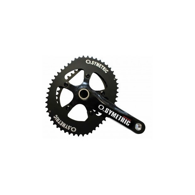 OSymetric Vorace Carbon Compact Road Crankset 110mm Black