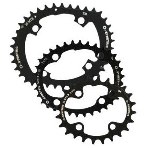 OSymetric Standard Triple MTB Chainrings 104/64mm 42/34/24 Teeth Black