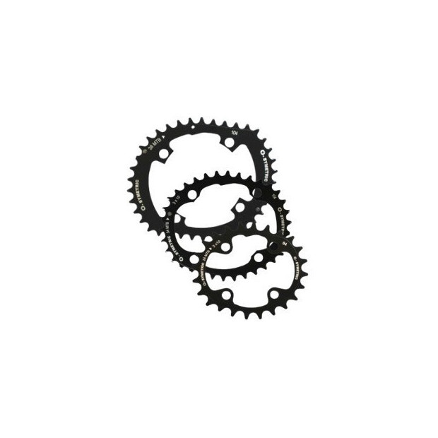 OSymetric Standard Triple MTB Chainrings 104/64mm 42/34/24 Teeth Black