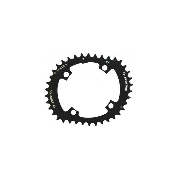 OSymetric Standard Triple Outer MTB Chainrings 104mm 42 Teeth Black