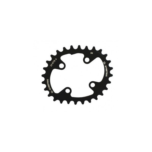 OSymetric Standard Double MTB Inner Chainring 64mm 28 Teeth Black