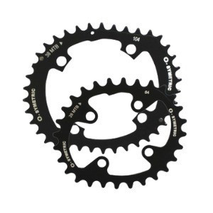 OSymetric Shimano XTR FC-M980 MTB Chainring Kit 104/64mm 38/28 Teeth Black