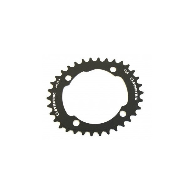 OSymetric Single Speed MTB Chainring 1x10S 104mm 34 Teeth Black