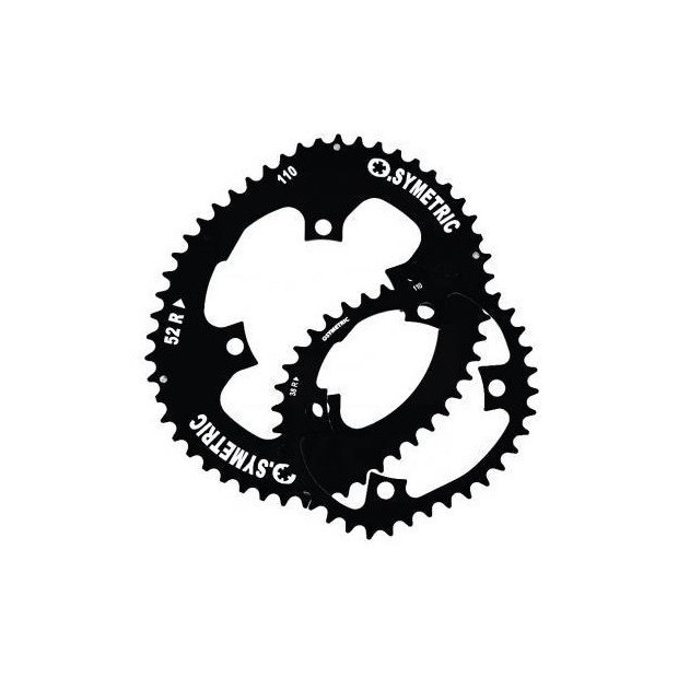 Stronglight OSymetric Chainring Kit Compact 110 Dura-Ace/Ultegra Black