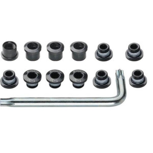 FSA Chainring bolt kit, triple, 12 pieces