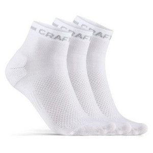 Craft Core Dry Summer Mid Socks White 3 Pairs