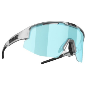 Bliz Matrix Glasses Metallic Silver Smoke/Ice Blue Multi Lenses