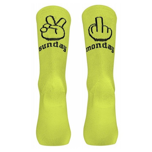 Northwave Sunday Monday Summer Socks Yellow Fluo