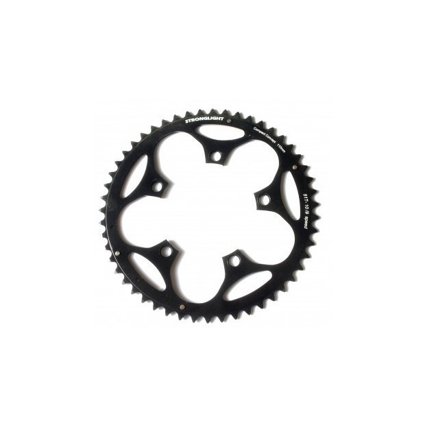 Chainring Stronglight Dural Al 5083 Black (Shimano) 110mm - 9/10 S