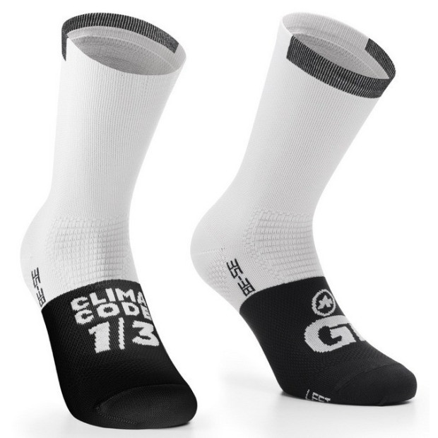 Assos GT C2 Summer Socks 16cm White