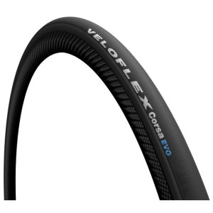 Veloflex Corsa Evo Road Tyre Tube Type Foldable 700x23C Black