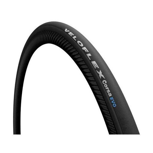 Veloflex Corsa Evo Road Tyre Tube Type Foldable 700x23C Black