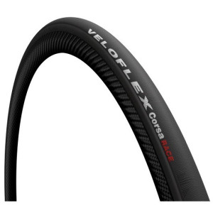 Veloflex Corsa Race Road Tyre Tube Type Foldable 700x23C Black