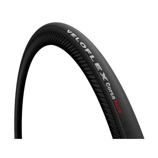 Veloflex Corsa Race Road Tyre Tube Type Foldable 700x23C Black