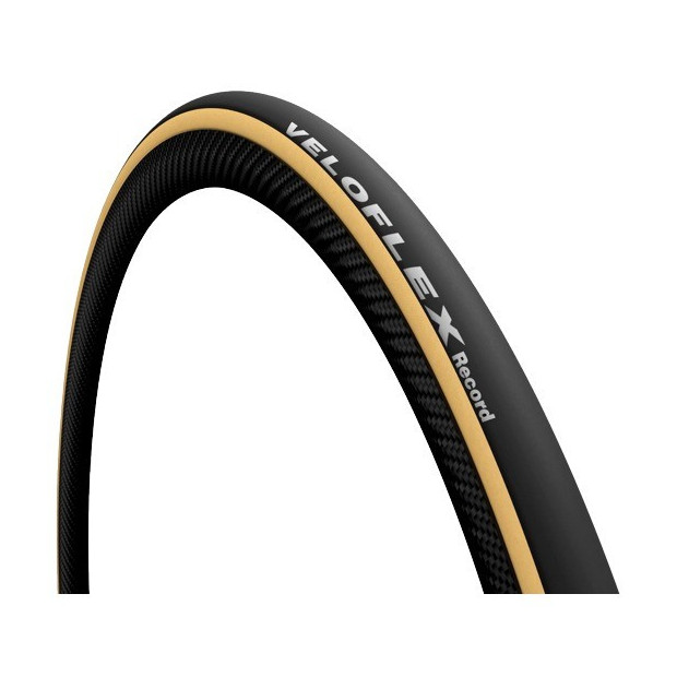 Veloflex Record Triathlon/Time Trial Tyre Tube Type Foldable 700x23C Black/Beige