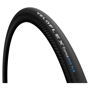 Veloflex Corsa Evo TLR Road Tyre Foldable 700x25C Black